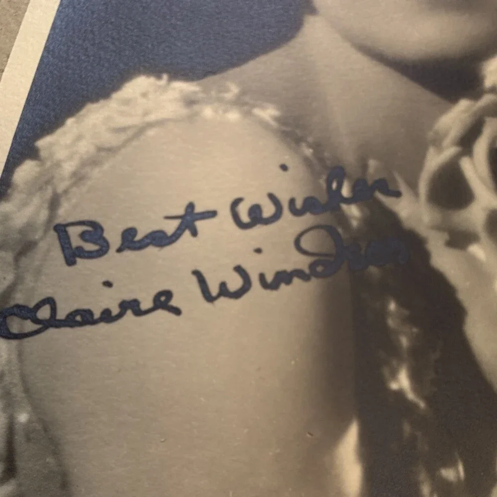Vintage Claire Windsor Studio Portrait signed Photograph & original envelope